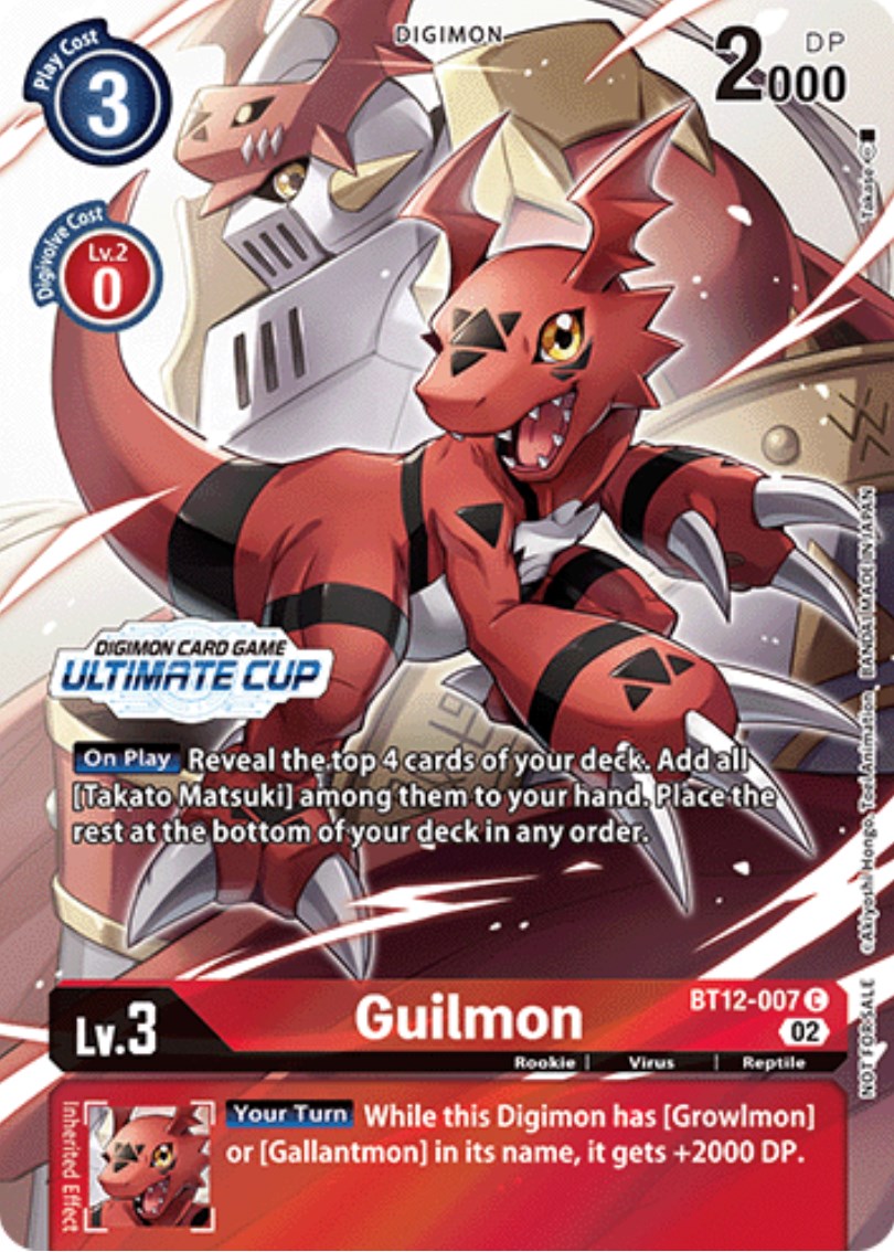 Guilmon [BT12-007] (Ultimate Cup) [Across Time Promos] | Shuffle n Cut Hobbies & Games