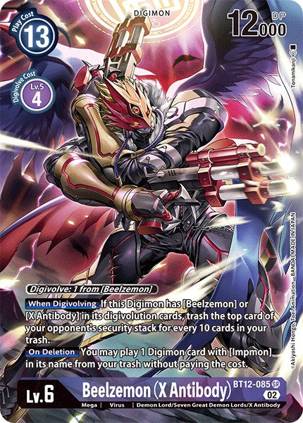 Beelzemon (X Antibody) [BT12-085] (Alternate Art) [Across Time] | Shuffle n Cut Hobbies & Games