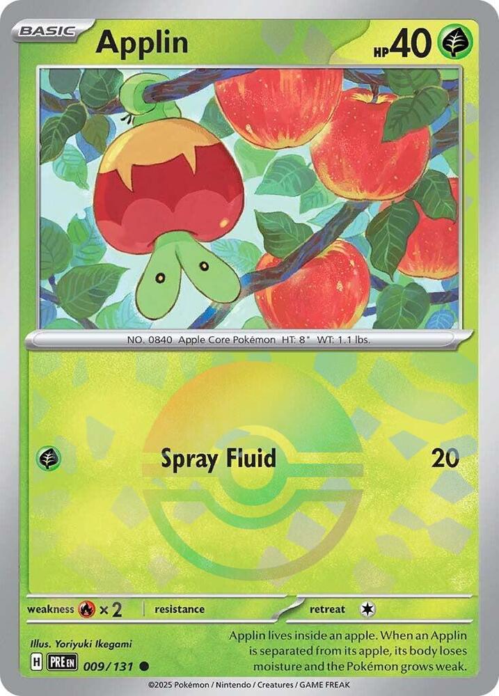 Applin (009/131) (Poke Ball Pattern) [Scarlet & Violet: Prismatic Evolutions] | Shuffle n Cut Hobbies & Games