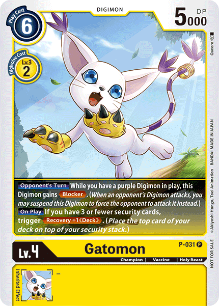 Gatomon [P-031] [Promotional Cards] | Shuffle n Cut Hobbies & Games