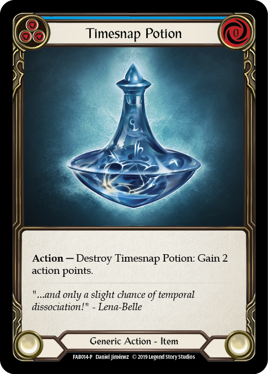 Timesnap Potion [FAB014-P] (Promo)  1st Edition Cold Foil | Shuffle n Cut Hobbies & Games