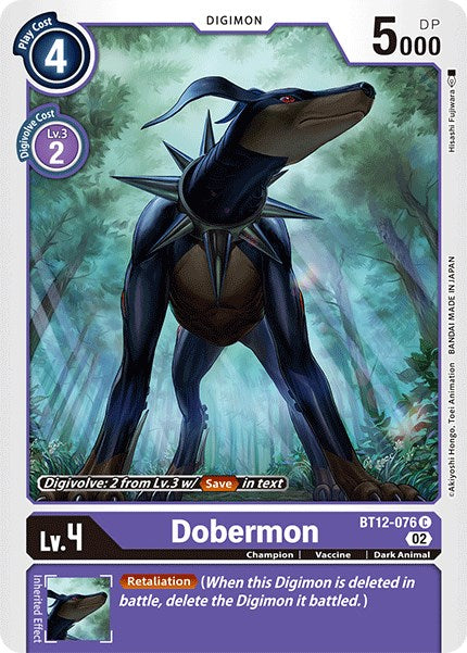 Dobermon [BT12-076] [Across Time] | Shuffle n Cut Hobbies & Games