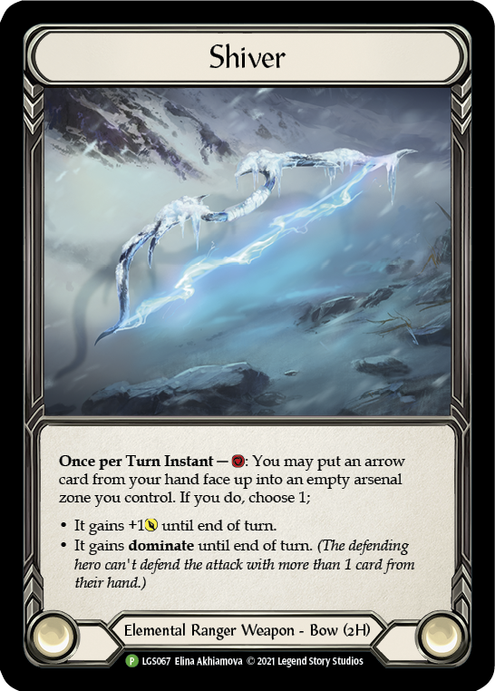 Shiver [LGS067] (Promo)  Cold Foil | Shuffle n Cut Hobbies & Games