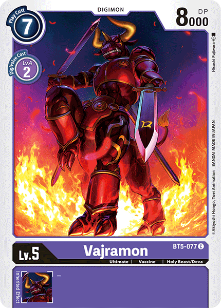 Vajramon [BT5-077] [Battle of Omni] | Shuffle n Cut Hobbies & Games