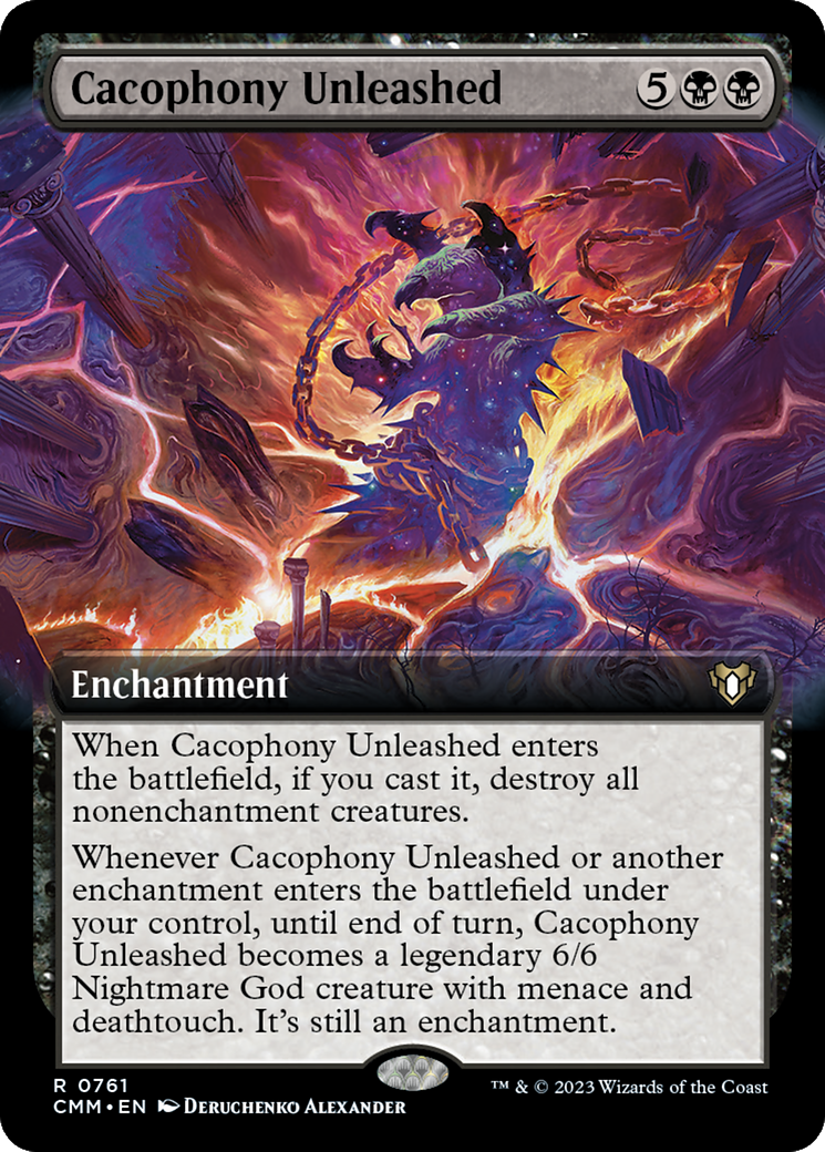 Cacophony Unleashed (Extended Art) [Commander Masters] | Shuffle n Cut Hobbies & Games