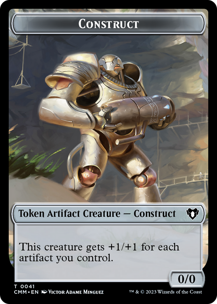 Clue // Construct (0041) Double-Sided Token [Commander Masters Tokens] | Shuffle n Cut Hobbies & Games