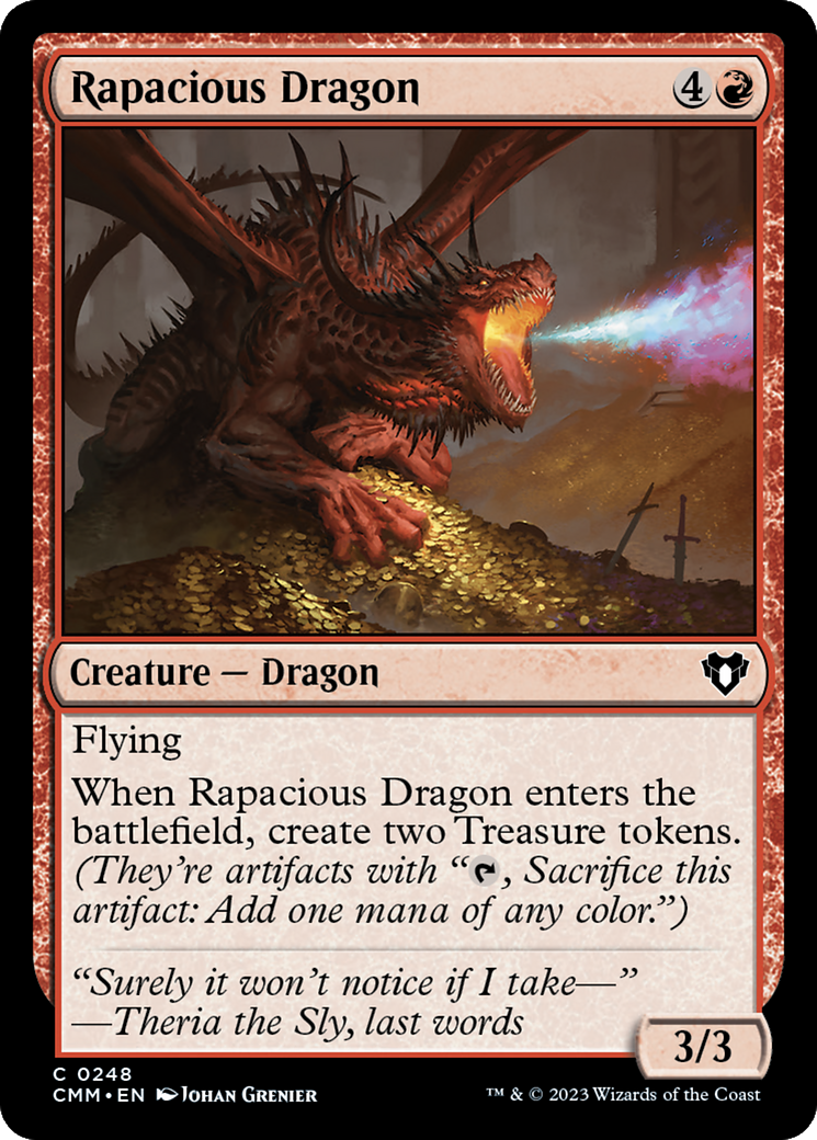 Rapacious Dragon [Commander Masters] | Shuffle n Cut Hobbies & Games