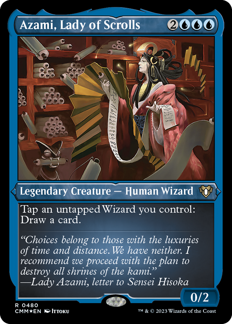 Azami, Lady of Scrolls (Foil Etched) [Commander Masters] | Shuffle n Cut Hobbies & Games