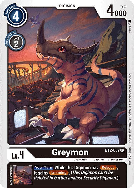 Greymon [BT2-057] (Official Tournament Pack Vol.3) [Release Special Booster Promos] | Shuffle n Cut Hobbies & Games