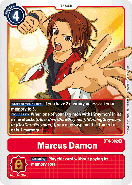 Marcus Damon [BT4-092] [Great Legend] | Shuffle n Cut Hobbies & Games