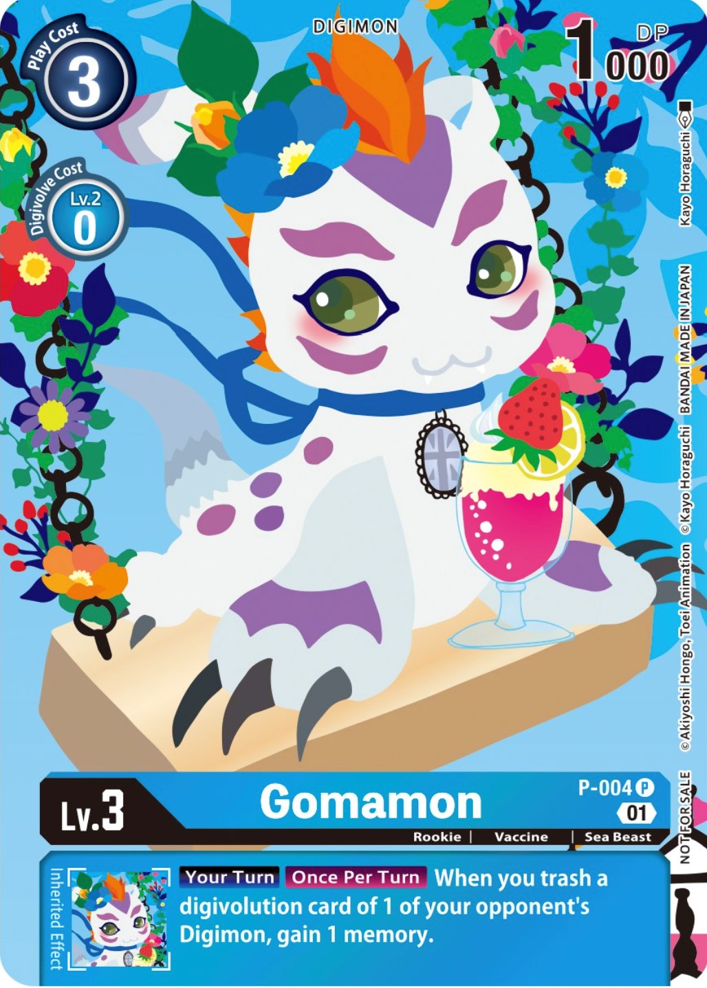 Gomamon [P-004] (Tamer's Card Set 2 Floral Fun) [Promotional Cards] | Shuffle n Cut Hobbies & Games