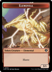 Human Soldier // Elemental (0025) Double-Sided Token [Commander Masters Tokens] | Shuffle n Cut Hobbies & Games