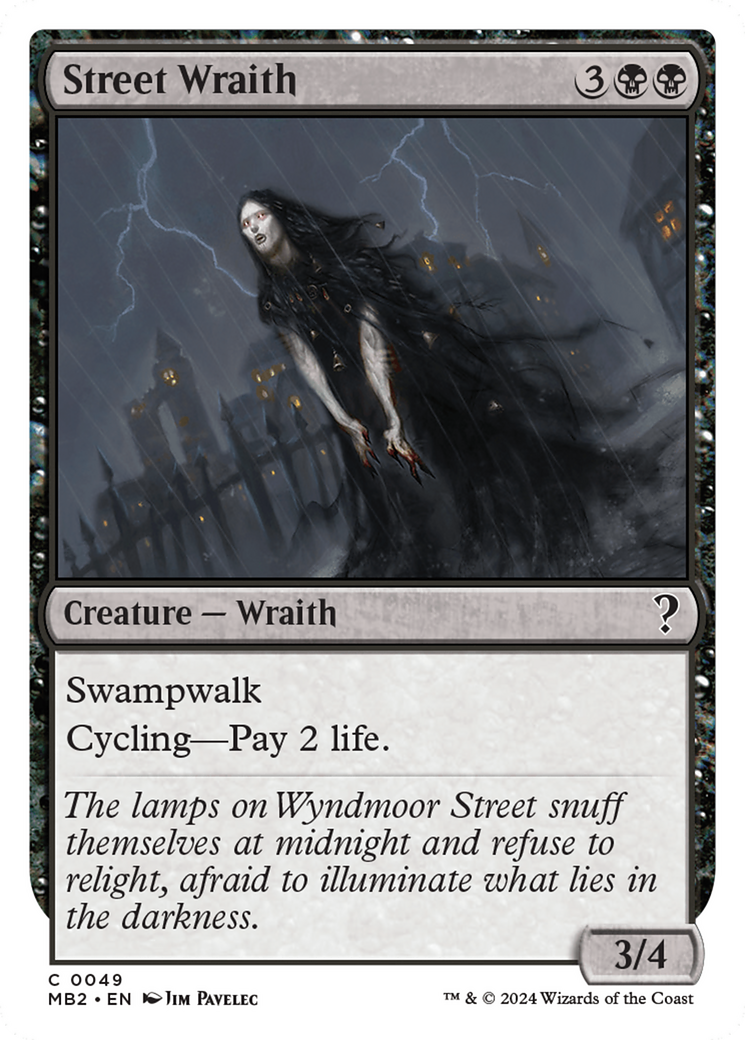 Street Wraith (White Border) [Mystery Booster 2] | Shuffle n Cut Hobbies & Games