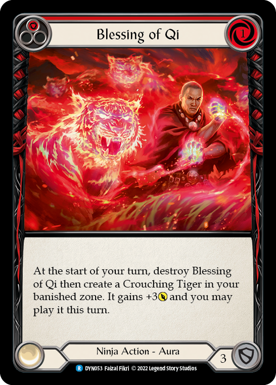 Blessing of Qi (Red) [DYN053] (Dynasty)  Rainbow Foil | Shuffle n Cut Hobbies & Games