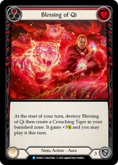 Blessing of Qi (Red) [DYN053] (Dynasty)  Rainbow Foil | Shuffle n Cut Hobbies & Games