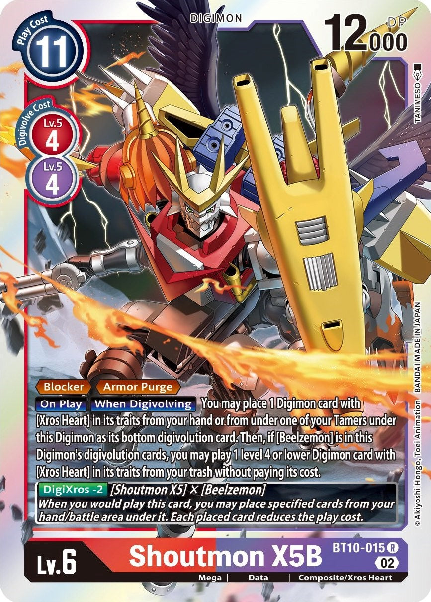 Shoutmon X5B [BT10-015] [Xros Encounter] | Shuffle n Cut Hobbies & Games