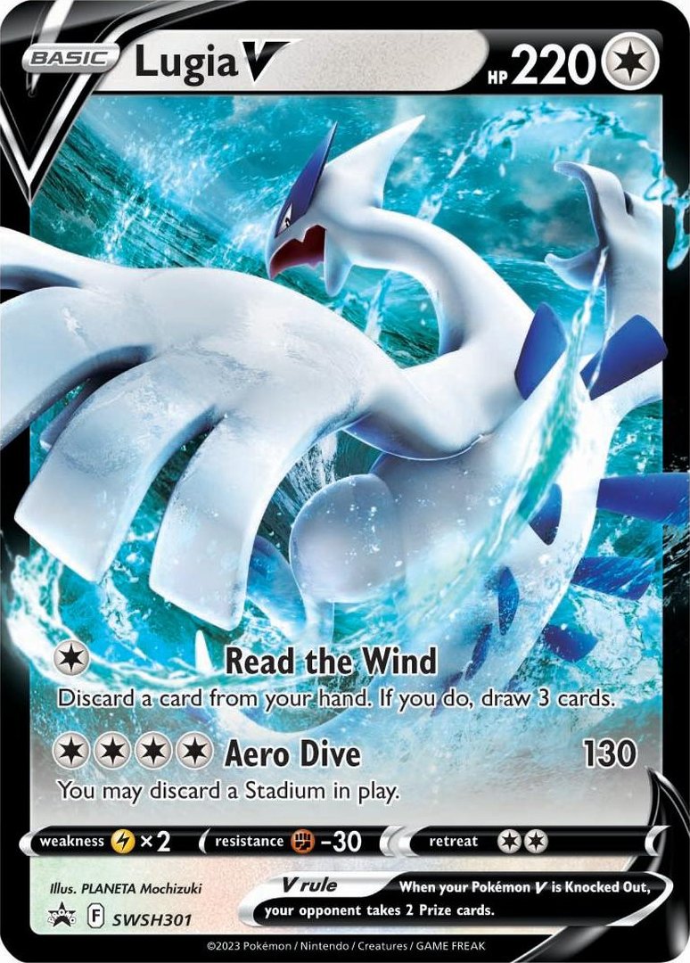 Lugia V (SWSH301) (Jumbo Card) [Sword & Shield: Black Star Promos] | Shuffle n Cut Hobbies & Games