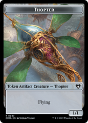 Thopter // Construct (0074) Double-Sided Token [Commander Masters Tokens] | Shuffle n Cut Hobbies & Games