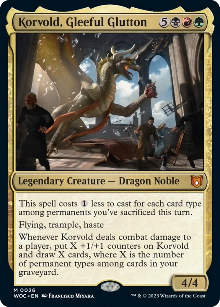 Korvold, Gleeful Glutton [Wilds of Eldraine Commander] | Shuffle n Cut Hobbies & Games