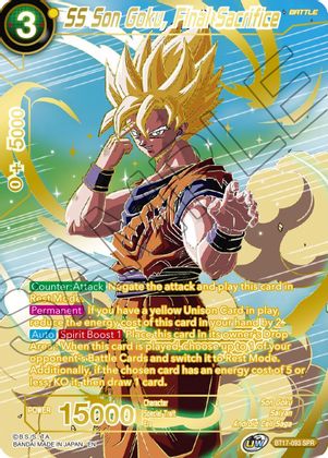 SS Son Goku, Final Sacrifice (SPR) (BT17-093) [Ultimate Squad] | Shuffle n Cut Hobbies & Games