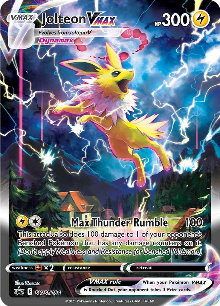 Jolteon VMAX (SWSH184) [Sword & Shield: Black Star Promos] | Shuffle n Cut Hobbies & Games