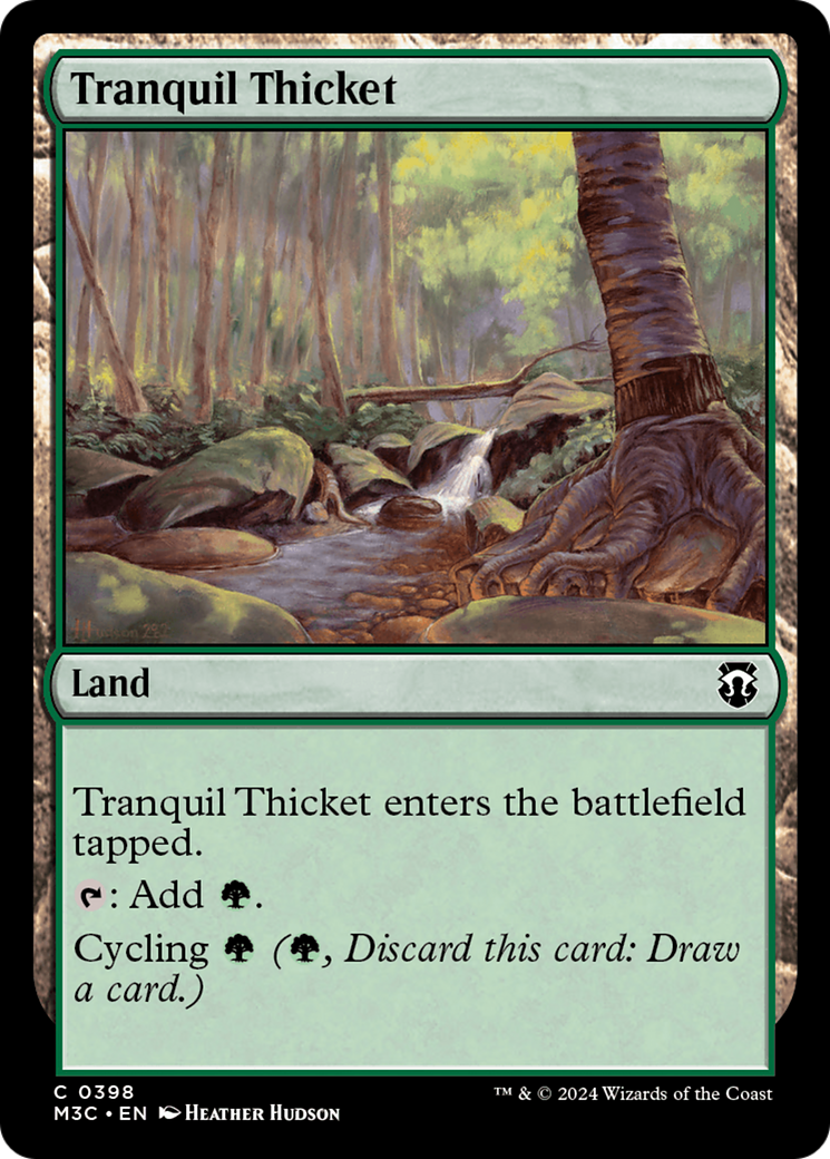 Tranquil Thicket (Ripple Foil) [Modern Horizons 3 Commander] | Shuffle n Cut Hobbies & Games