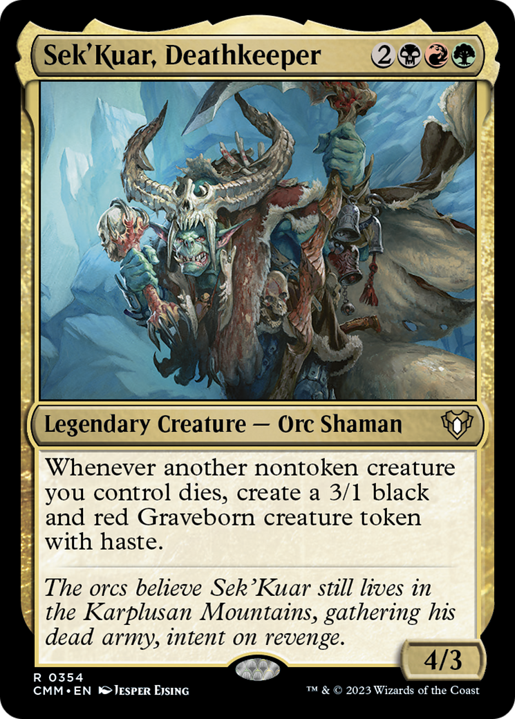 Sek'Kuar, Deathkeeper [Commander Masters] | Shuffle n Cut Hobbies & Games