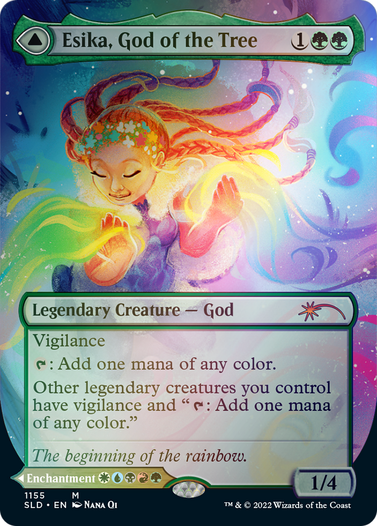 Esika, God of the Tree // The Prismatic Bridge (Borderless) [Secret Lair: From Cute to Brute] | Shuffle n Cut Hobbies & Games