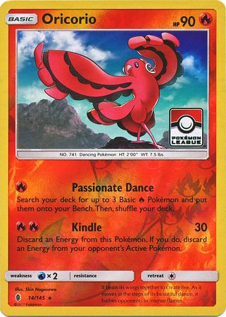 Oricorio (14/145) (League Promo) [Sun & Moon: Guardians Rising] | Shuffle n Cut Hobbies & Games