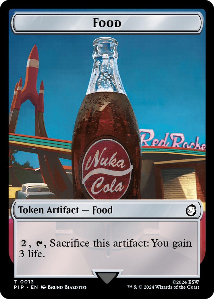 Food (0013) // Wasteland Survival Guide Double-Sided Token [Fallout Tokens] | Shuffle n Cut Hobbies & Games