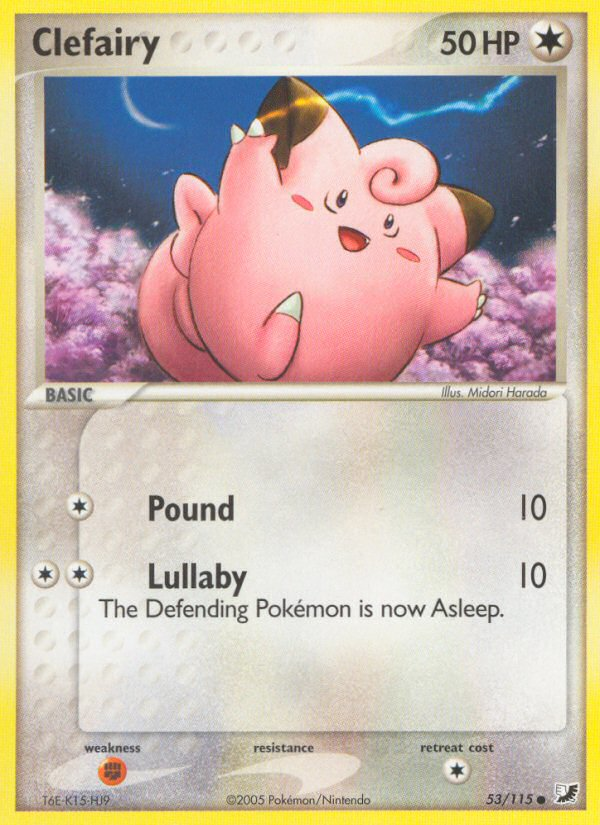 Clefairy (53/115) [EX: Unseen Forces] | Shuffle n Cut Hobbies & Games