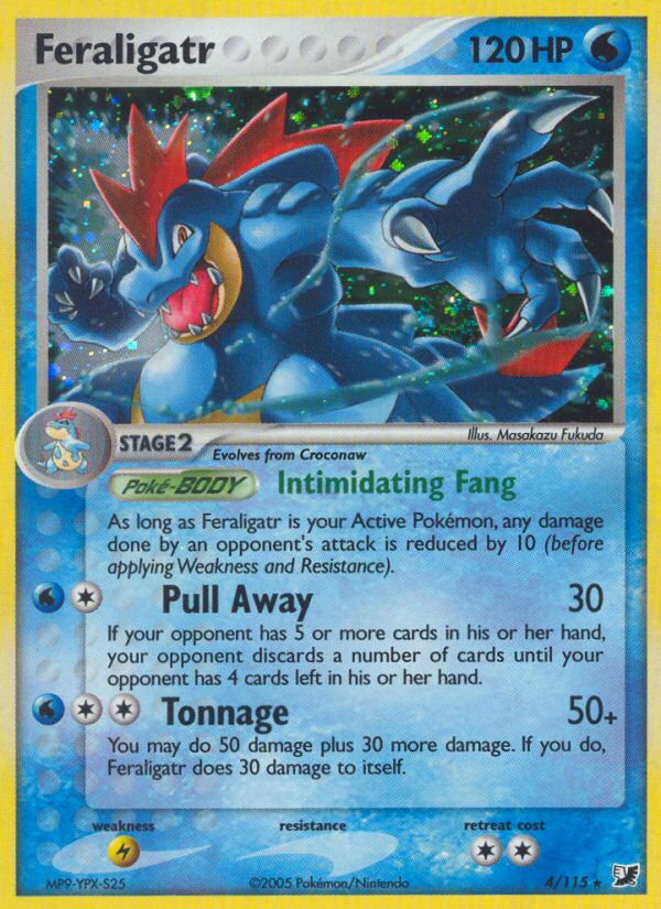 Feraligatr (4/115) [EX: Unseen Forces] | Shuffle n Cut Hobbies & Games