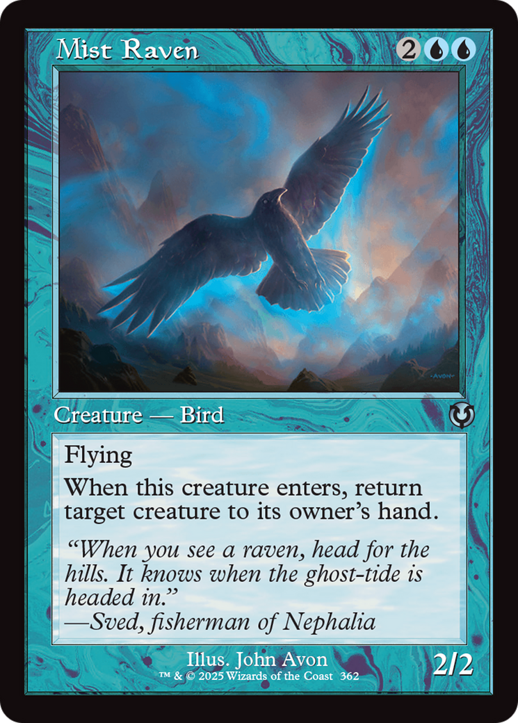 Mist Raven (Retro Frame) [Innistrad Remastered] | Shuffle n Cut Hobbies & Games