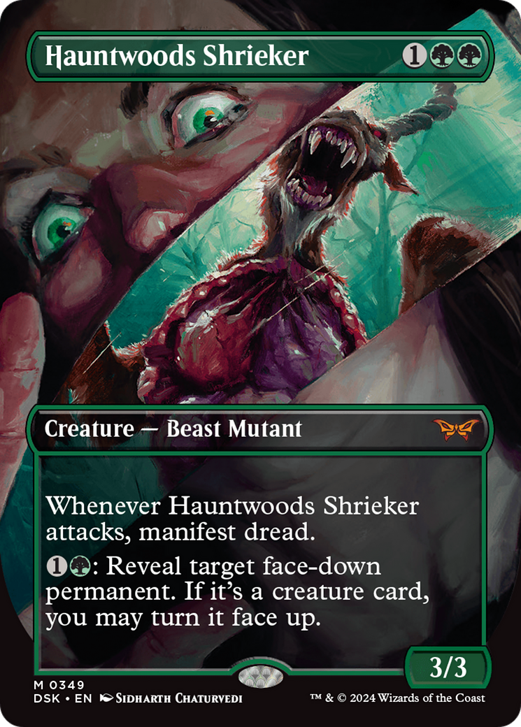 Hauntwoods Shrieker (Borderless) [Duskmourn: House of Horror] | Shuffle n Cut Hobbies & Games