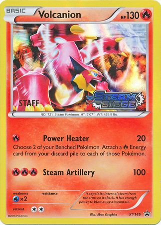 Volcanion (XY145) (Staff) [XY: Black Star Promos] | Shuffle n Cut Hobbies & Games