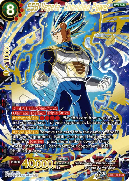 SSB Vegeta, Unbridled Power (BT16-147) [Realm of the Gods] | Shuffle n Cut Hobbies & Games