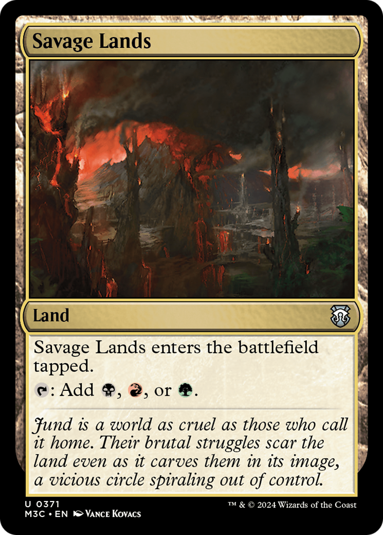 Savage Lands (Ripple Foil) [Modern Horizons 3 Commander] | Shuffle n Cut Hobbies & Games