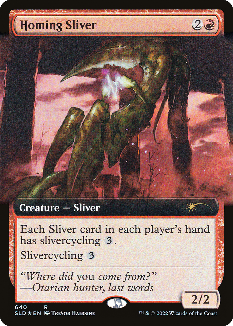 Homing Sliver (Extended Art) [Secret Lair Drop Promos] | Shuffle n Cut Hobbies & Games