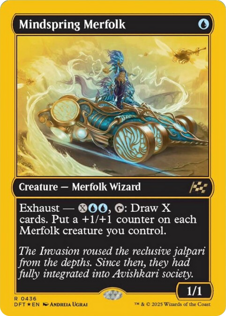 Mindspring Merfolk (First-Place Foil) [Aetherdrift] | Shuffle n Cut Hobbies & Games