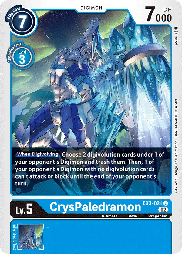 CrysPaledramon [EX3-021] [Draconic Roar] | Shuffle n Cut Hobbies & Games