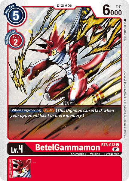 BetelGammamon [BT8-013] [New Awakening] | Shuffle n Cut Hobbies & Games