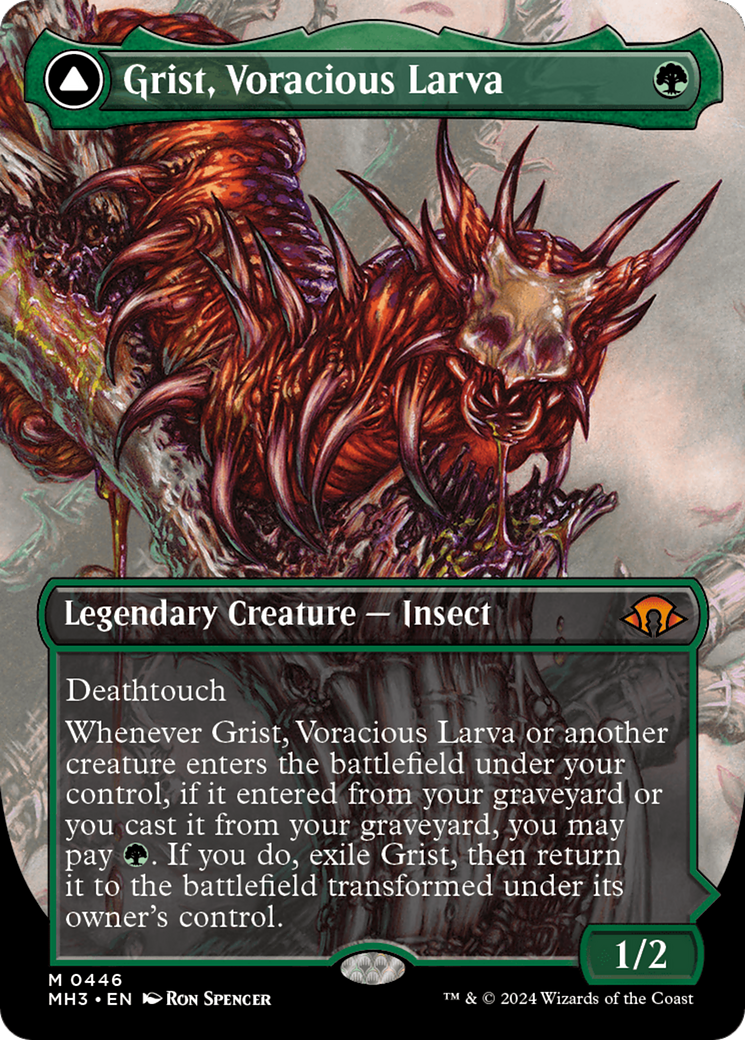 Grist, Voracious Larva // Grist, the Plague Swarm (Borderless) [Modern Horizons 3] | Shuffle n Cut Hobbies & Games