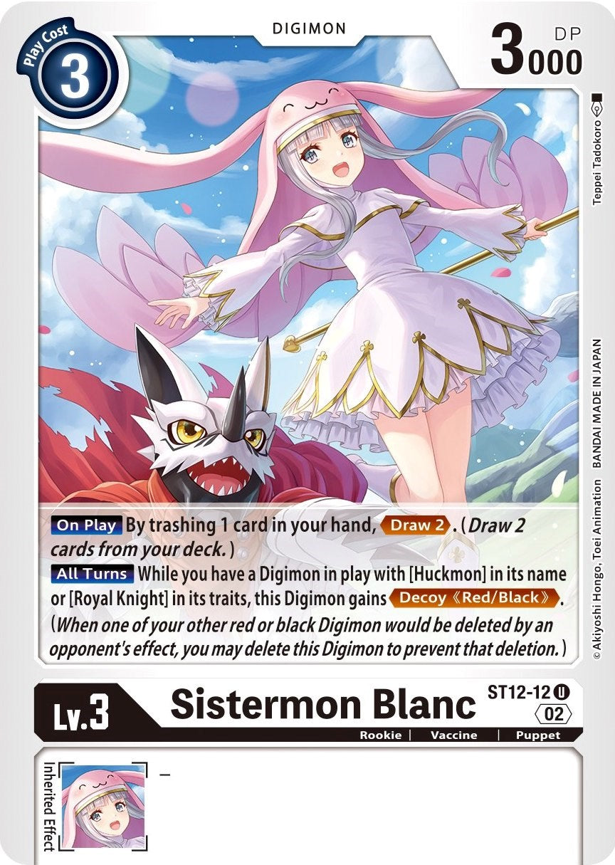 Sistermon Blanc [ST12-12] [Starter Deck: Jesmon] | Shuffle n Cut Hobbies & Games