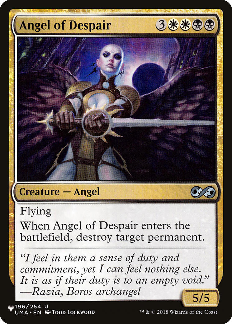 Angel of Despair [The List] | Shuffle n Cut Hobbies & Games