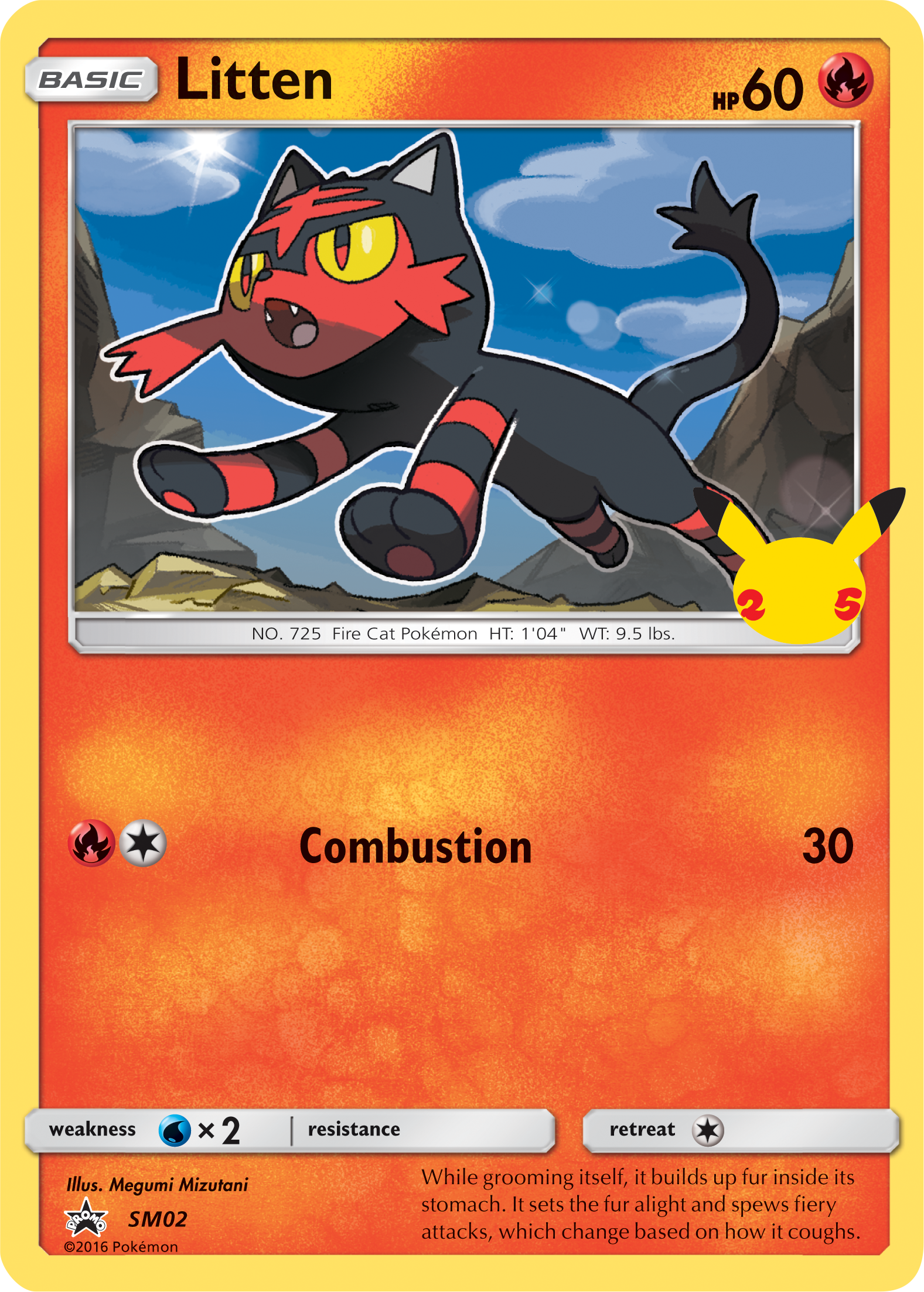 Litten (SM02) (Jumbo Card) [First Partner Pack] | Shuffle n Cut Hobbies & Games