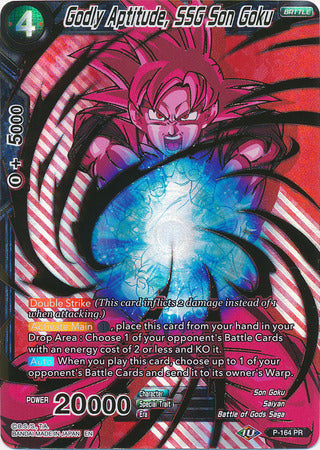 Godly Aptitude, SSG Son Goku (P-164) [Promotion Cards] | Shuffle n Cut Hobbies & Games