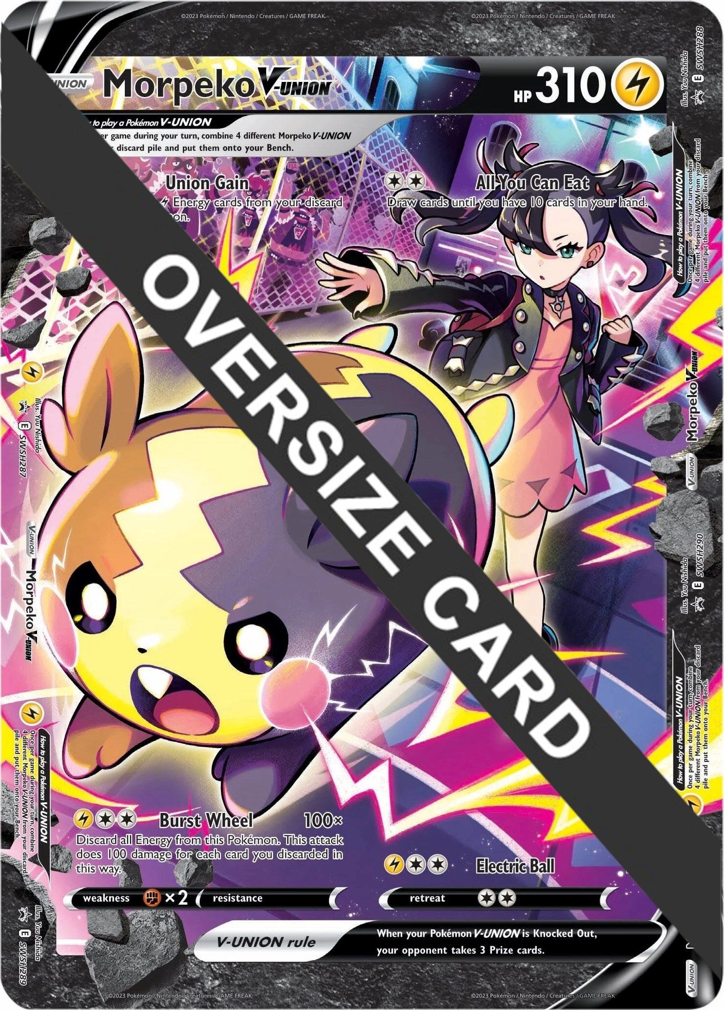 Morpeko V-UNION (SWSH287-290) (Jumbo Card) [Sword & Shield: Black Star Promos] | Shuffle n Cut Hobbies & Games