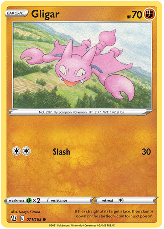 Gligar (071/163) [Sword & Shield: Battle Styles] | Shuffle n Cut Hobbies & Games