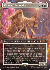 Gandalf the White (Borderless Alternate Art) [The Lord of the Rings: Tales of Middle-Earth] | Shuffle n Cut Hobbies & Games