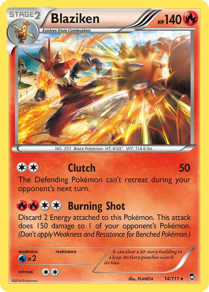 Blaziken (14/111) [XY: Furious Fists] | Shuffle n Cut Hobbies & Games